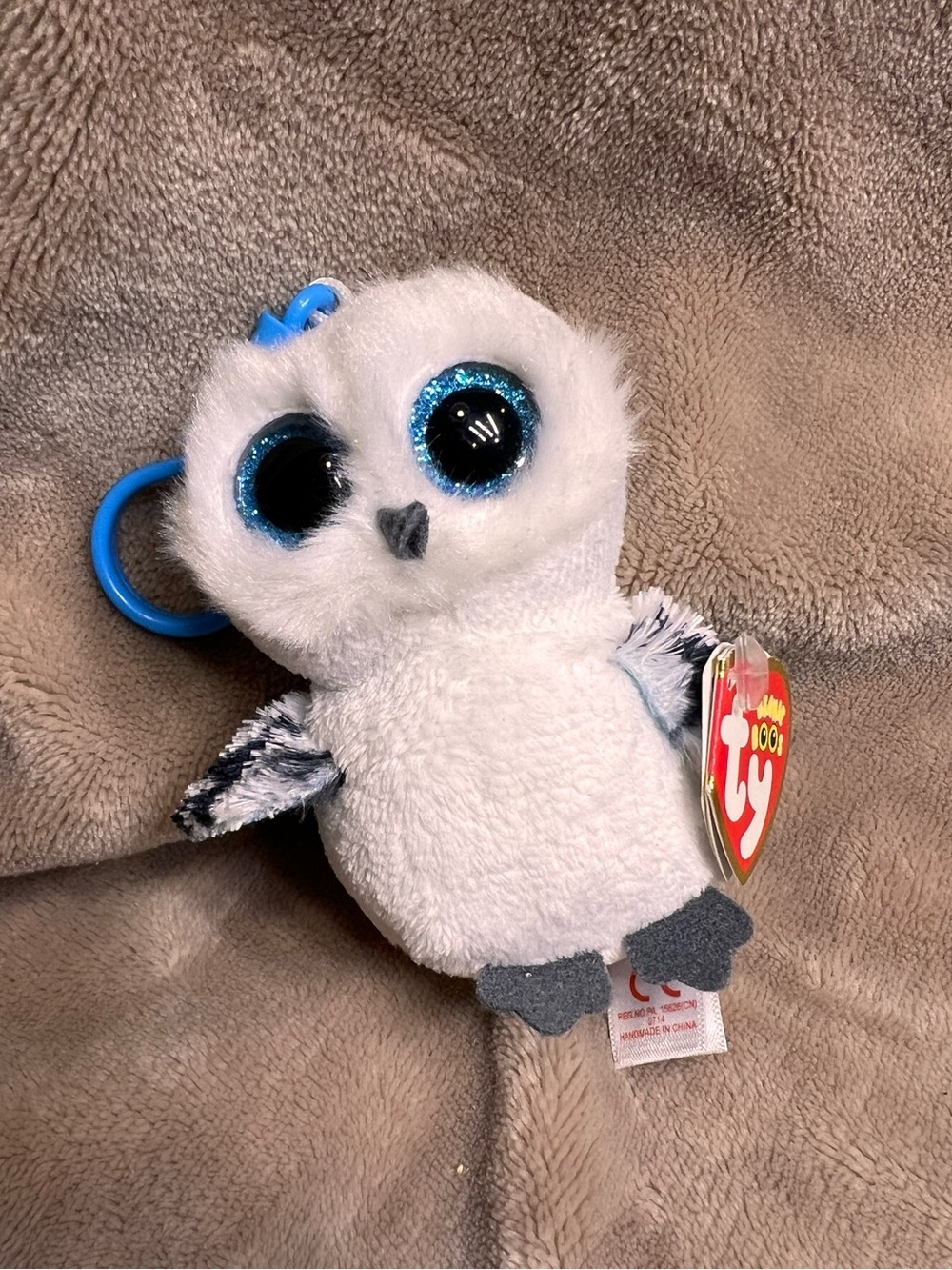 TY The Beanie Boos Collection 'Spells' White Owl Bag Charm Stuffed Animal